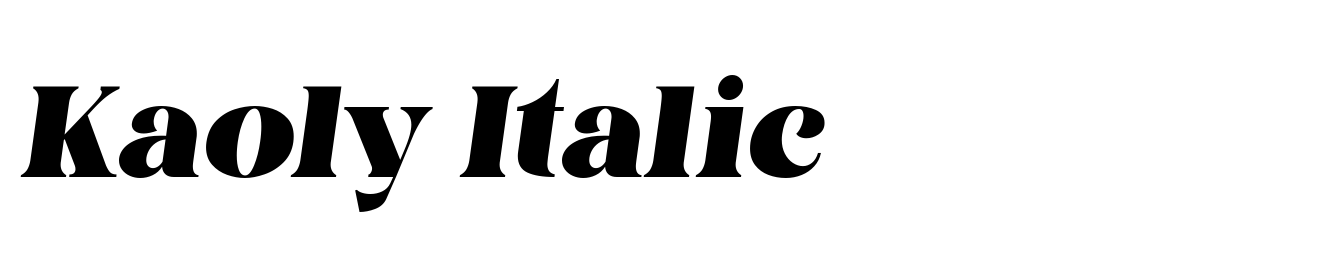 Kaoly Italic